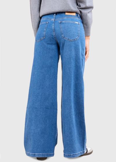 Addie zili džinsi ar strīpām sānos - back