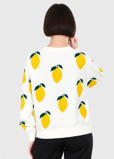 Ari balts džemperis ar rakstu - back