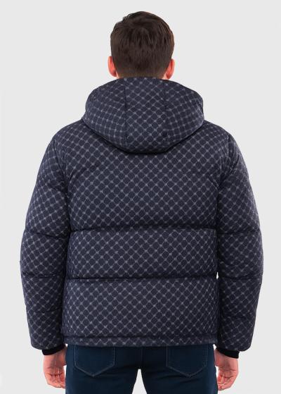 Alman vīriešu īsa jaka ar rakstu - back