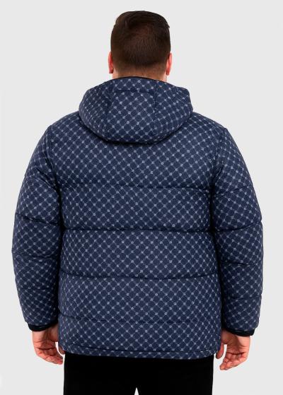 Alman tumši zila jaka ar rakstu - back