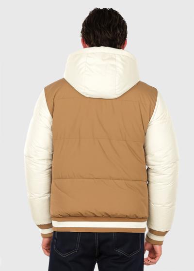 Archy gaiši brūna jaka ar kapuci - back