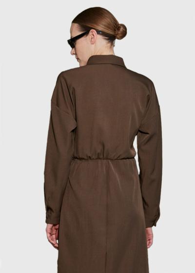 Zee brūna kleita ar pārliekamu vidukļa daļu - back