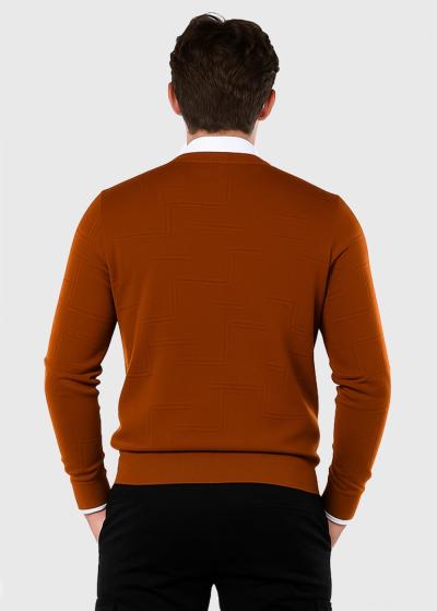 Azur oranžs vīriešu džemperis - back