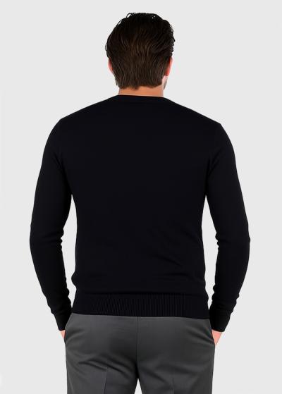 Azur melns vīriešu džemperis - back