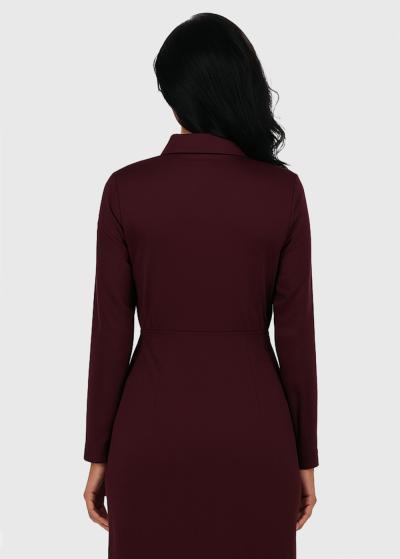 Zee фиолетовое платье с запахом - back