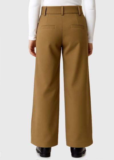 Felicity gaiši brūnas bikses ar kabatām - back