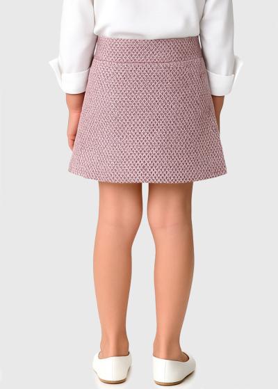 Tiff розовая короткая юбка - back