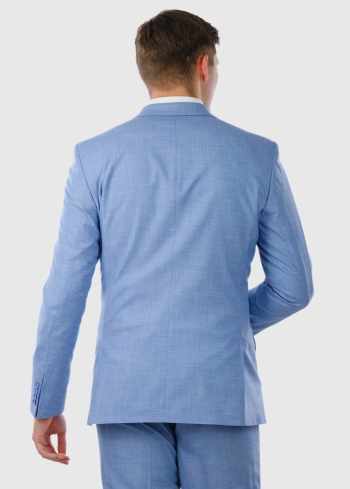 Goffredo gaiši zils pieguļošais uzvalks - back