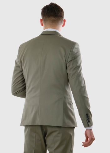 Ampelio gaiši zaļš pieguļošs uzvalks ar vilnu - back