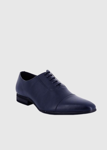 Lionello tumši zili vīriešu apavi-derbi - back