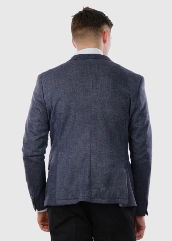 Amalio tumši pelēka vīriešu žakete - back