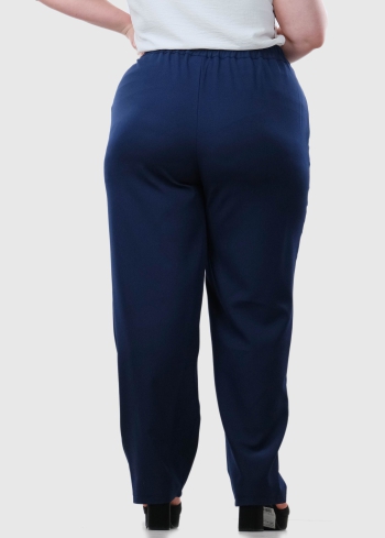 Itala Lielo izmēru tumši zilas bikses - back