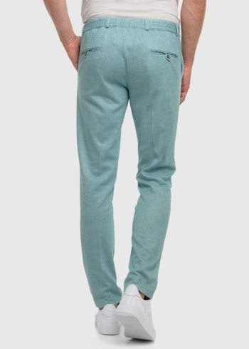 Primo Slim Fit piparmētru vīriešu bikses - back