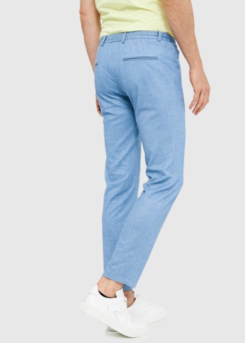 Prospero Slim Fit gaiši zilas vīriešu bikses - back