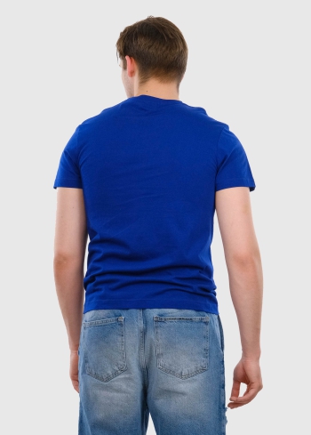 Aurelio Simple zils vīriešu t-krekls - back