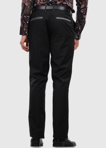 Salvio melnas vīriešu bikses - back