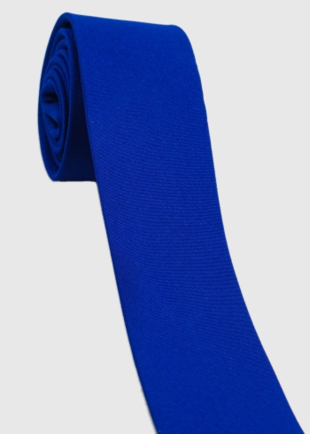 Zila vīriešu kaklasaite - back