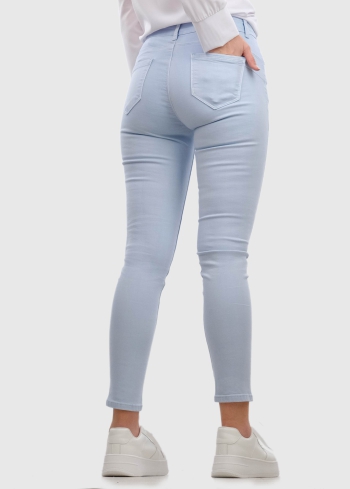 Romana Skinny Fit gaiši zili sieviešu džinsi - back