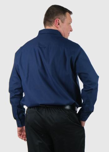 Raniero Lielo izmēru tumši zils krekls - back
