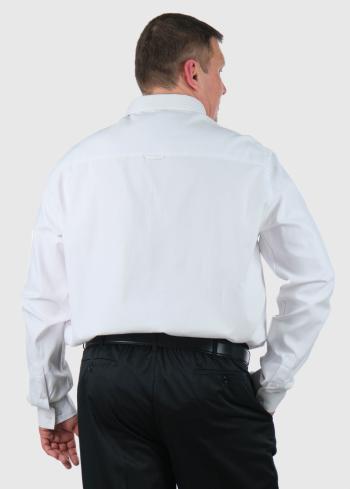 Raniero Lielo izmēru balts krekls - back