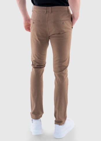 Anastasio Slim Fit brūnas vīriešu bikses - back