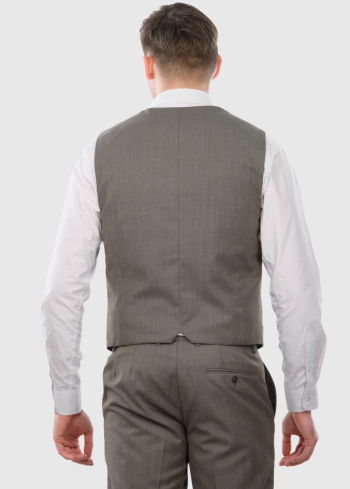 Aristide gaiši brūna klasiska veste - back