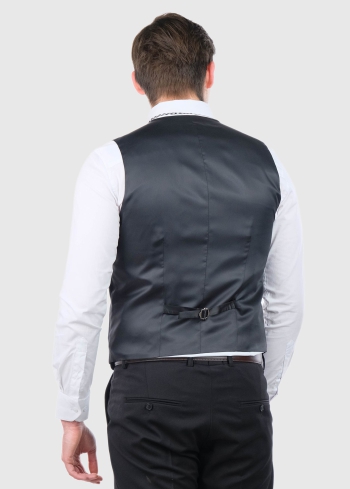 Marcello melna vīriešu klasiska veste - back