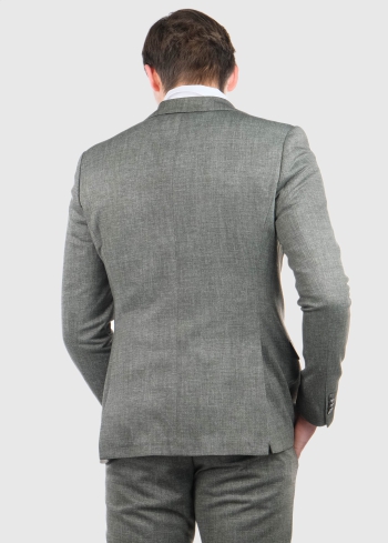 Melchiorre tumši zaļa vīriešu žakete - back