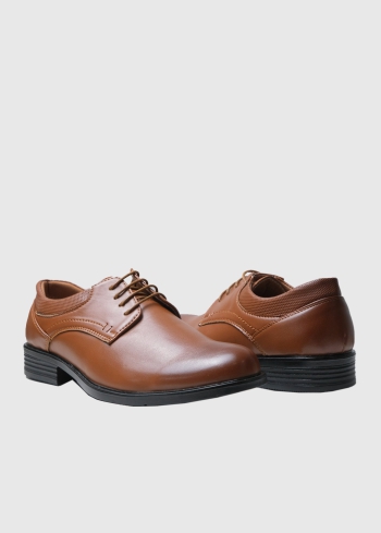 Emanuele brūni vīriešu apavi-derbi - back