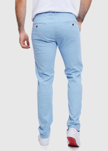 Anastasio Slim Fit gaiši zilas vīriešu bikses - back