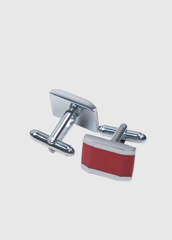 Bordo vīriešu taisnstūrainas aproču pogas - back