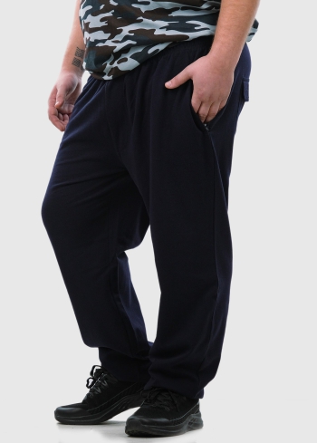 Modesto Lielo izmēru tumši zilas vīriešu sporta bikses - back