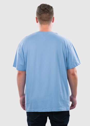 Aurelio Lielo izmēru gaiši zils vīriešu t-krekls - back