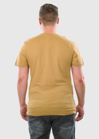 Aurelio Lielo izmēru smilškrāsas vīriešu t-krekls - back