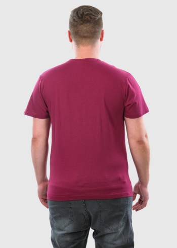 Aurelio Lielo izmēru bordo vīriešu t-krekls - back