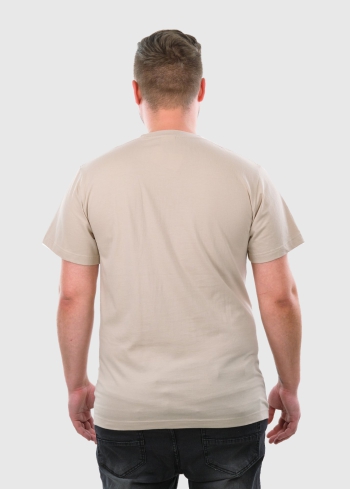 Aurelio Lielo izmēru bēšs vīriešu t-krekls - back