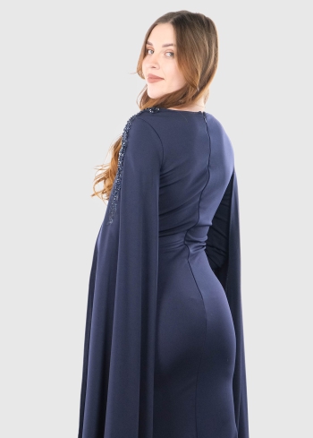 Felicita tumši zila gara vakarkleita - back