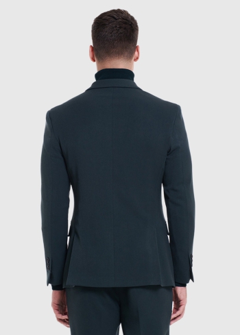 Vittore tumši zaļa žakete ar pogām - back