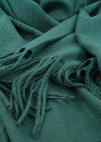 Marzia tumši zaļa sieviešu šalle - back