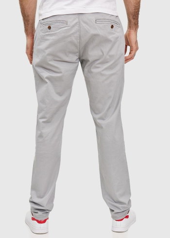 Anastasio Slim Fit gaiši pelēkas vīriešu bikses - back