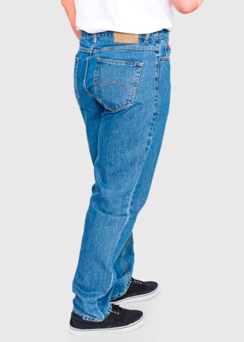 Amedeo Slim Fit Lielo izmēru gaiši zili vīriešu džinsi - back