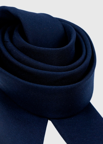 Tumši zila vīriešu kaklasaite - back