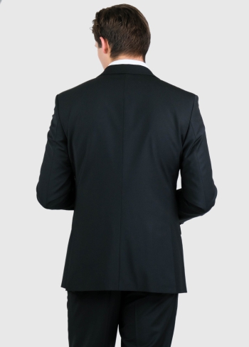 Mirco melns klasisks uzvalks ar vilnu - back