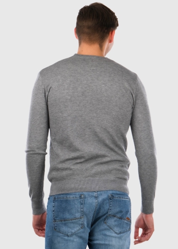 Camillo pelēks vīriešu džemperis - back
