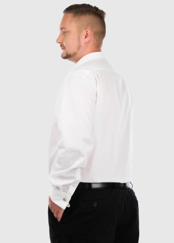 Classic Lielo izmēru balts krekls - back