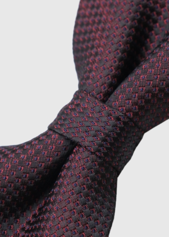 Tumši bordo vīriešu tauriņš - back