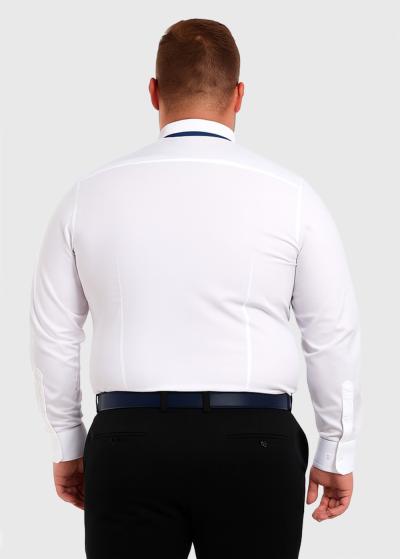 Cesario Slim Fit Lielo izmēru balts krekls - back