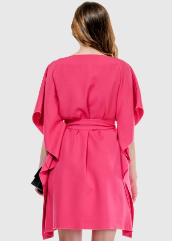 Agata rozā kleita ar jostu - back