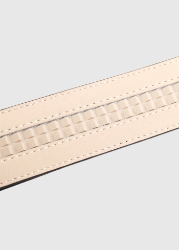 Melna ādas josta - back