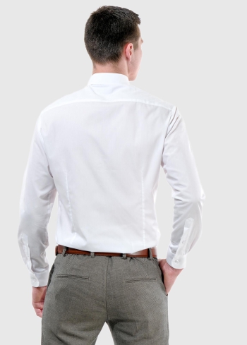 Angelino Slim Fit balts vīriešu krekls - back
